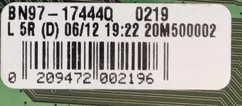 MAIN PARA SMART TV SAMSUNG 4K RESOLUCION (3840x2160) UHD CON HDR / NUMERO DE PARTE BN94-16115V / BN41-02756C / BN9416115V / BN97-17444Q / BN41-02756C000 / DZFH2113 / PANEL CY-BT065HGLV9H / DISPLAY BN96-53489A / MODELO UN65TU7000BXZA FO11 - Imagen 5
